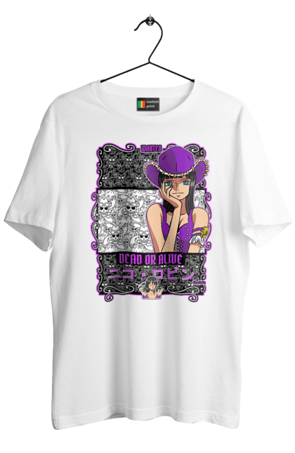 Men's t-shirt with prints One Piece Nico Robin. Anime, devil child, manga, nico robin, one piece, straw hat pirates. 2070702