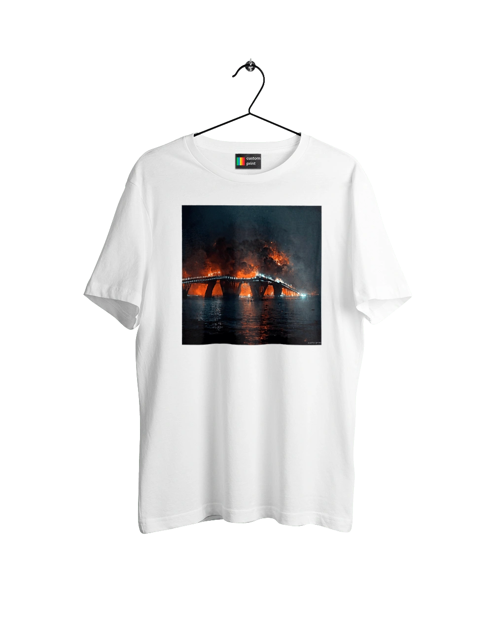 Кримський мост горить