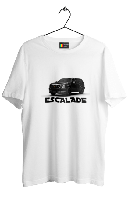 Футболка чоловіча з принтом "Каділак". Автомобіль, бізнес клас, джип, ескалада, каділак, машина, позашляховик. 2070702