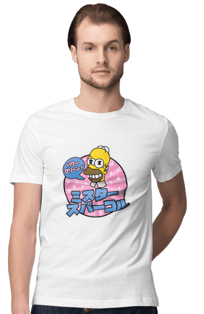 Футболка чоловіча з принтом "Гомер Сімпсон". Гомер, гумор, символи, сімпсони, японія. futbolka.stylus.ua