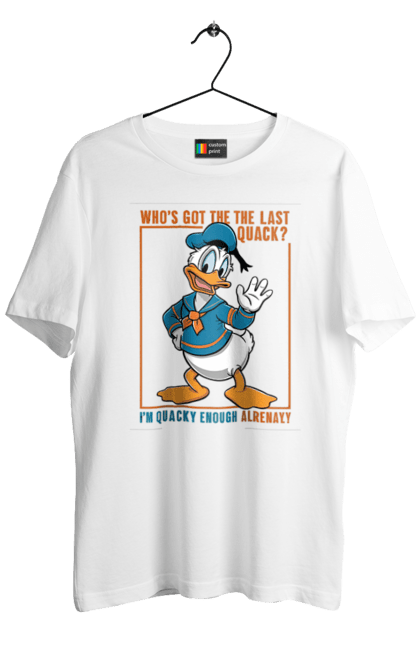 Men's t-shirt with prints Donald Duck. Animated series, cartoon, disney, donald duck. 2070702