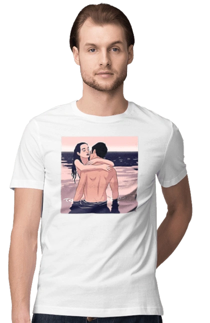 Couple Hugging In The River