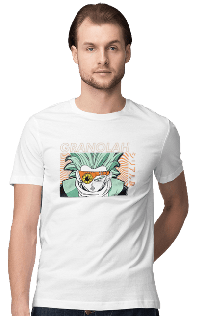 Men's t-shirt with prints Dragon Ball Granolah. Anime, dragon ball, goku, granolah, manga, tv series, vegeta. 2070702