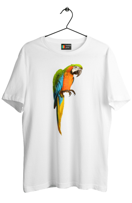 Футболка чоловіча з принтом "Просто Папуга". Папуга, пташка. 2070702