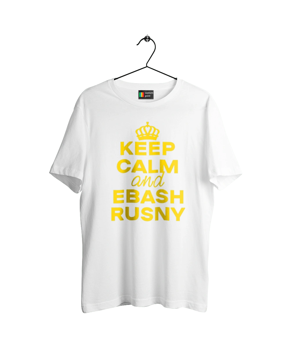 Keep Calm and Ebash Rusny yellow