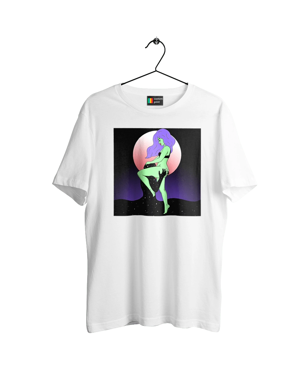 Зелена Дівчина І Місяць