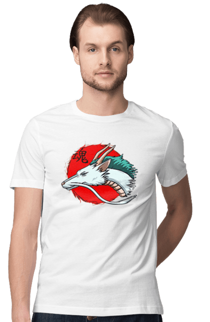 Men's t-shirt with prints Spirited Away Haku. Dragon, haku, spirited away, studio ghibli. 2070702