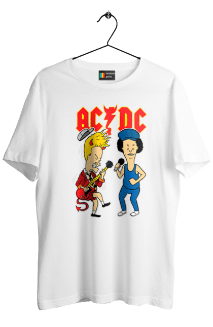 Футболка чоловіча з принтом "AC/DC". Ac dc, acdc, блюз рок, важкий рок, група, музика, рок н ролл, хард рок. 2070702