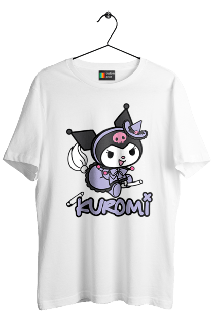 Men's t-shirt with prints Hello Kitty Kuromi. Anime, character, hello kitty, kuromi, my melody, sanrio. 2070702