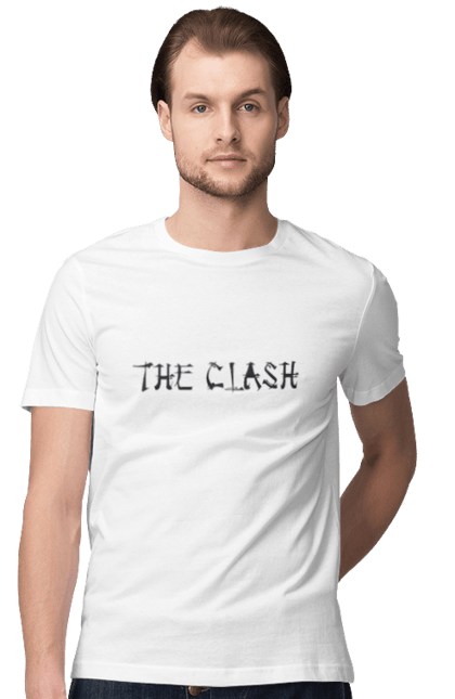 Футболка чоловіча з принтом "The Clash". Clash, група, даб, музика, панк, панк рок, реггей, рок, рок н ролл. 2070702