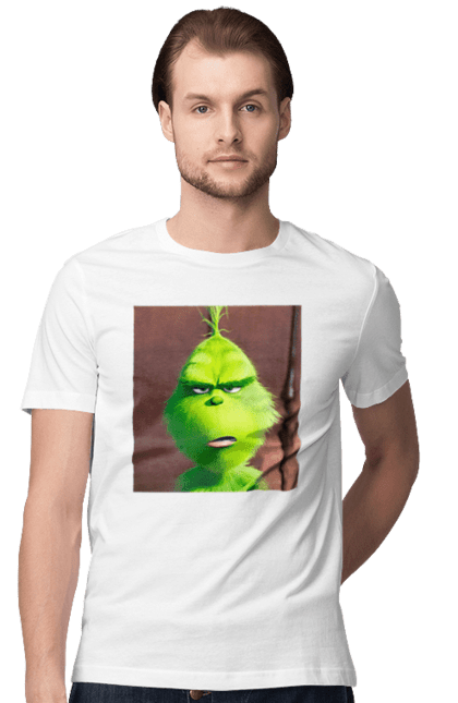 Men's t-shirt with prints The grinch. Christmas, comedy, film, grinch, movie. CustomPrint.market