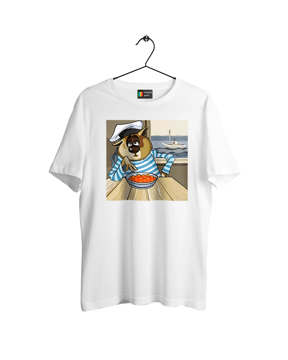 Cat Sailor, On The Ship Eats Red Caviar