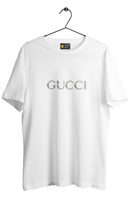 Футболка чоловіча з принтом "Gucci". 2022, gucci, бренд, гуччи, юмор. CustomPrint.market