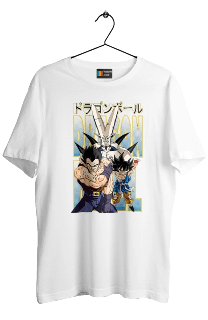 Футболка мужская с принтом Жемчуг дракона. Anime, dragon ball, goku, manga, vegeta, аниме, вегета, гоку, жемчуг дракона, манга. 2070702