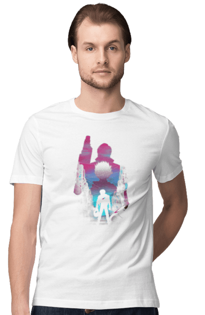 Men's t-shirt with prints Akira. Akira, anime, cyberpunk, manga, shotaro kaneda, tetsuo shima. 2070702