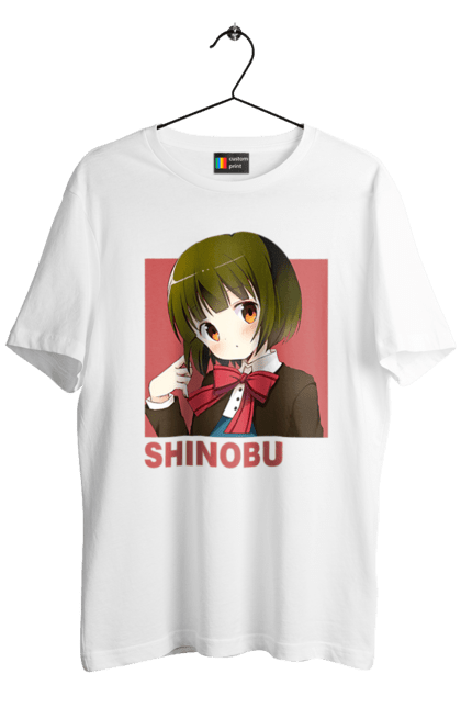 Men's t-shirt with prints Kiniro Mosaic Shinobu Omiya. Anime, gold mosaic, kiniro mosaic, kinmoza, manga, shinobu, shinobu omiya. 2070702