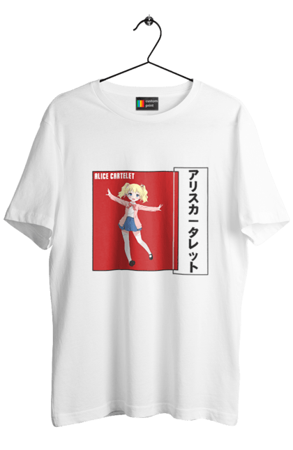 Men's t-shirt with prints Kiniro Mosaic Alice Cartelet. Alice, alice cartelet, anime, gold mosaic, kiniro mosaic, kinmoza, manga. 2070702