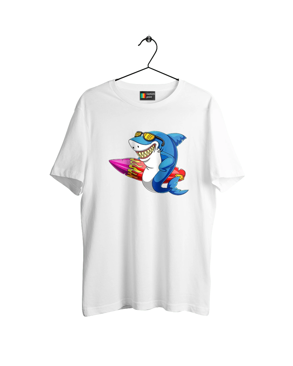 Shark With Glasses Surfing