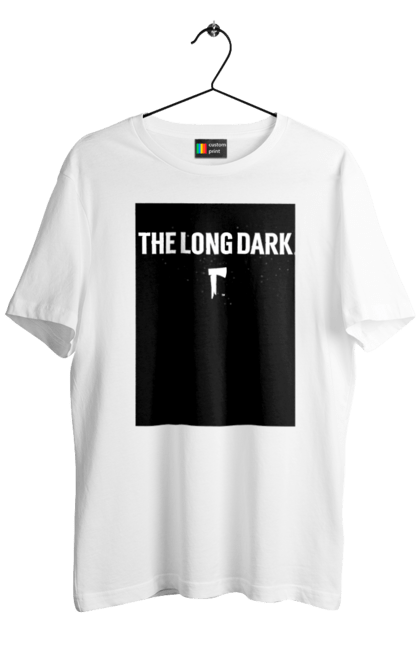 Футболка чоловіча з принтом "The Long Dark". Long dark, атрибутика, игры, простое, черный цвет. CustomPrint.market
