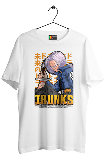 Футболка чоловіча з принтом "Перли дракона Транкс". Anime, dragon ball, manga, trunks, аніме, манга, перли дракона, транкс. 2070702