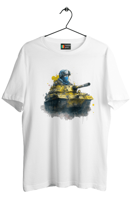Футболка чоловіча з принтом "Танкові війська". Армія україни, зсу, солдат, танк, україна. Print Shop