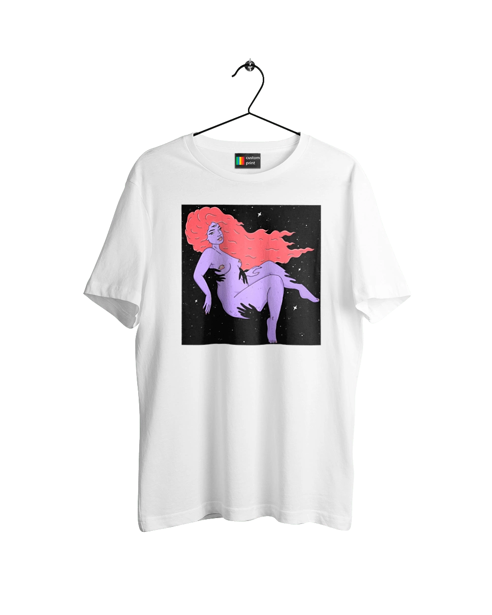 Purple Girl In Black Dire