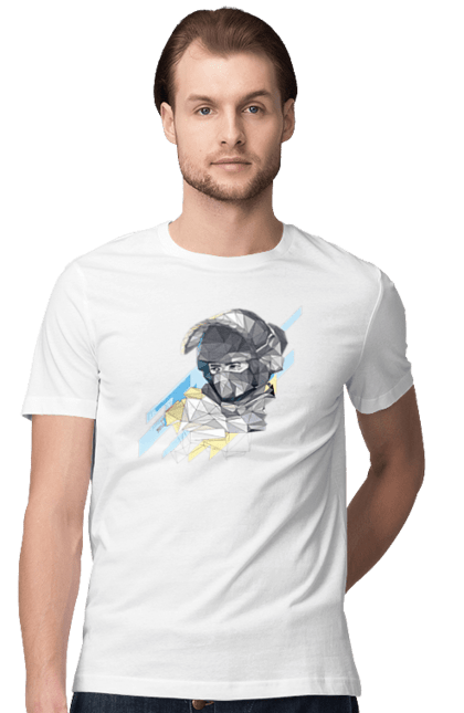 Футболка чоловіча з принтом "Слава збройним силам України". День захисника, день захистиць, марка, подяка, слава зсу, укрпошта. 2070702