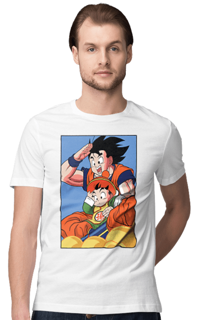 Футболка чоловіча з принтом "Перли дракона Гохан". Anime, dragon ball, goku, manga, аніме, гоку, гохан, манга, перли дракона. 2070702