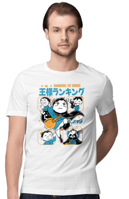 Men's t-shirt with prints Ousama Ranking Bojji. Anime, bodzi, bojji, king, king rating, manga, ousama ranking. 2070702