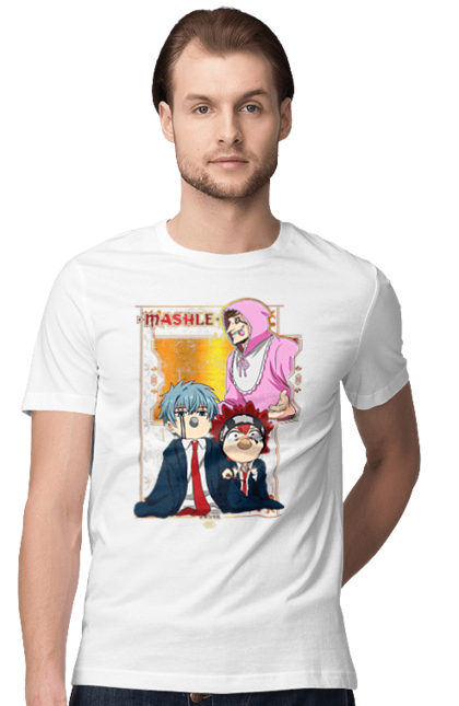 Men's t-shirt with prints Magic and Muscles. Adventure, anime, comedy, magic and muscles, manga. 2070702