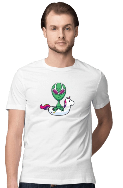 Alien Floats In A Circle