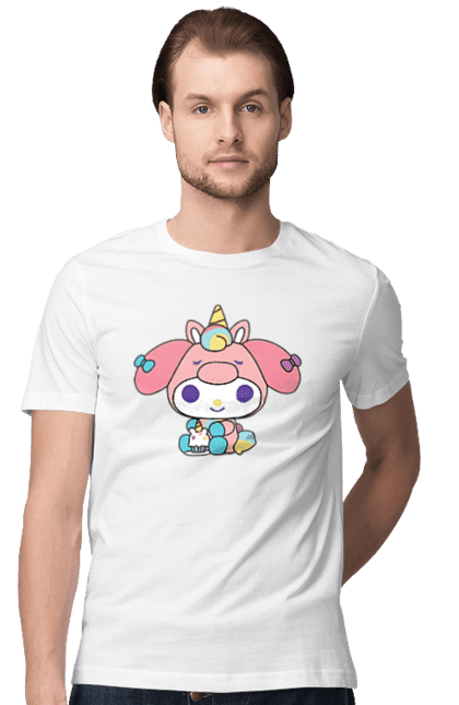 Men's t-shirt with prints My Melody. Hello kitty, my melody, sanrio. 2070702