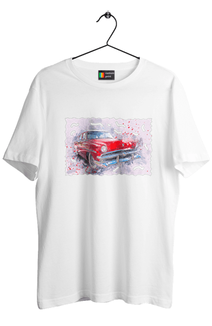 Футболка чоловіча з принтом "Автомобільний газ". Gaz, автомобиль, автомобільний газ, дорога, колесо, перемога. 2070702