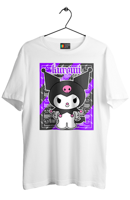 Футболка чоловіча з принтом "Хелло Кітті Куромі". Hello kitty, аніме, куромі, моя мелодія, персонаж, санріо, хелло кітті. 2070702