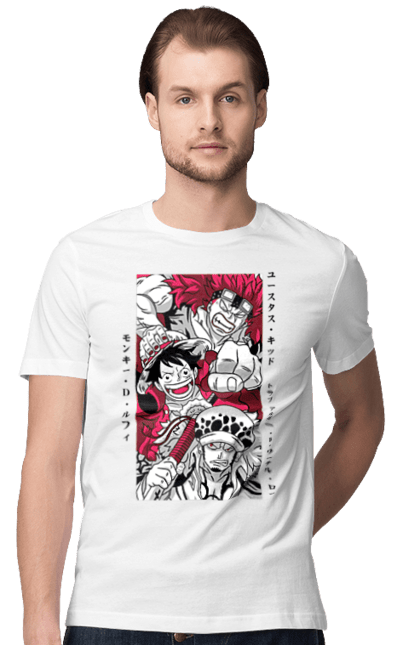 Футболка чоловіча з принтом "Ван Піс Луффі". Luffy, one piece, аніме, ван піс, великий куш, луффі, манга, монки де луффі, пірати. 2070702