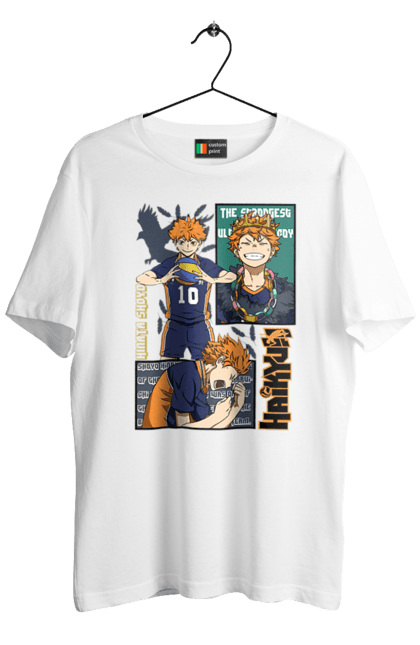 Футболка чоловіча з принтом "Волейбол!! Хіната". Anime, haikyu, hinata, manga, shoyo hinata, аніме, волейбол, манга, хіната, шьо хіната. 2070702