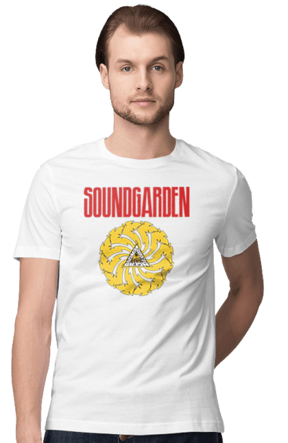 Футболка мужская с принтом Soundgarden. Sound garden, soundgarden, альтернативный рок, гранж, группа, метал, музыка, рок, хард-рок. 2070702