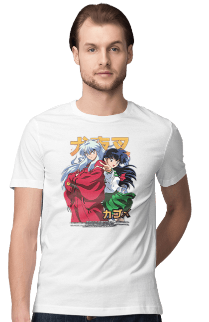 Футболка чоловіча з принтом "Inuyasha". Anime, inuyasha, manga, rumiko takahashi, аніме, демон охоронець, манга, руміко такахасі. 2070702