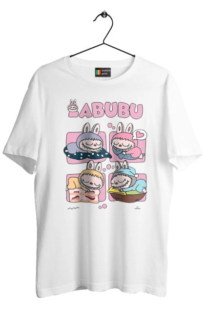 Футболка мужская с принтом Сон Labubu. Labubu, weird cute, игрушки, лобубу. 2070702