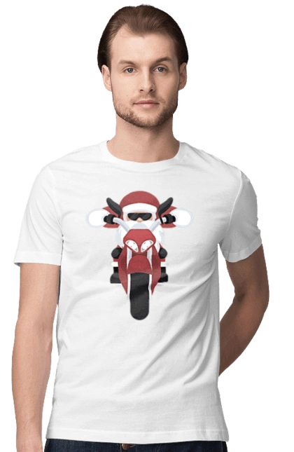 Santa on a motorcycle