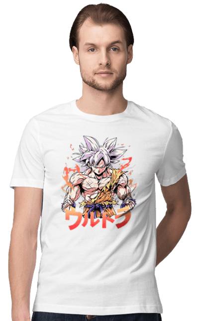 Футболка чоловіча з принтом "Перли дракона Сон Гоку". Dragon ball, manga, son goku, аніме, гоку, манга, перли дракона, сон гоку. 2070702