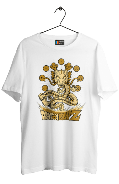 Men's t-shirt with prints Dragon Ball Shenron. Anime, dragon ball, manga, shenron, tv series. 2070702