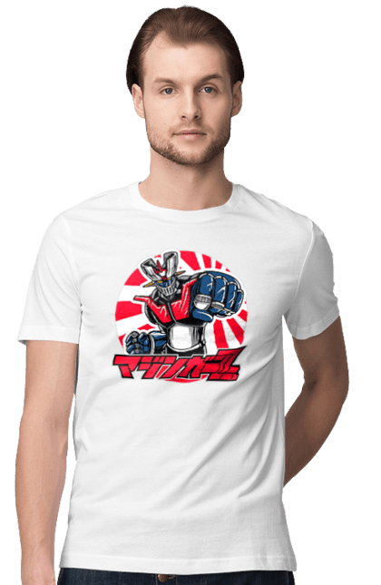 Men's t-shirt with prints Mazinger Z Grendizer. Anime, goldorak, goldrake, grendizer, manga, mazinger z, mecha, robots. 2070702