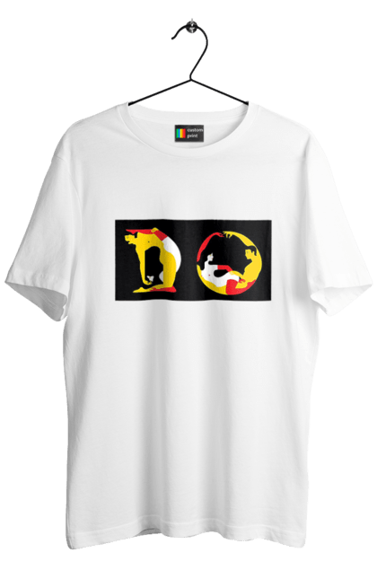 Футболка чоловіча з принтом "Розтяжка По Дорослому". Пози, розтяжка. 2070702