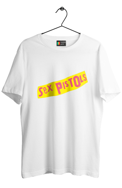 Men's t-shirt with prints Sex Pistols. Group, music, punk, punk revolution, punk rock, rock, sex pistols. 2070702