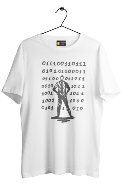 Футболка чоловіча з принтом "Програміст". Angular, c, css, html, it, javascript, jquery, php, python, react, svelt, vue, айтишник, айті, гумор, код, кодувати, прогер, програміст, програмісти, ти ж, ти ж програміст, тиж програміст. 2070702