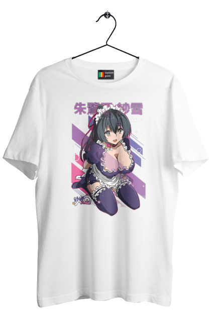 Men's t-shirt with prints Hensuki Sayuki Tokihara. Anime, comedy, harem, hensuki, romance, sayuki, sayuki tokihara, school. 2070702