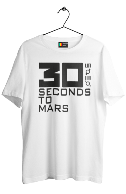 Футболка мужская с принтом Thirty Seconds to Mars. 30 seconds, 30 секунд, thirty seconds, альтернативный рок, группа, музыка, рок, хард-рок. 2070702