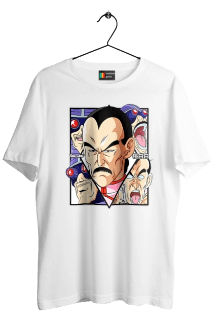 Men`s t-shirt with prints Dragon Ball Tao Pai Pai. Anime, dragon ball, goku, manga, mercenary tao, tao pai pai, tv series, vegeta. 2070702