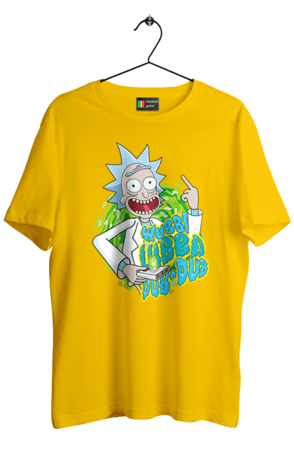 Футболка мужская с принтом Рик и Морти. Rick and morty, мультфильм, научная фантастика, приключения, рик, рик и морти, сериал. 2070702